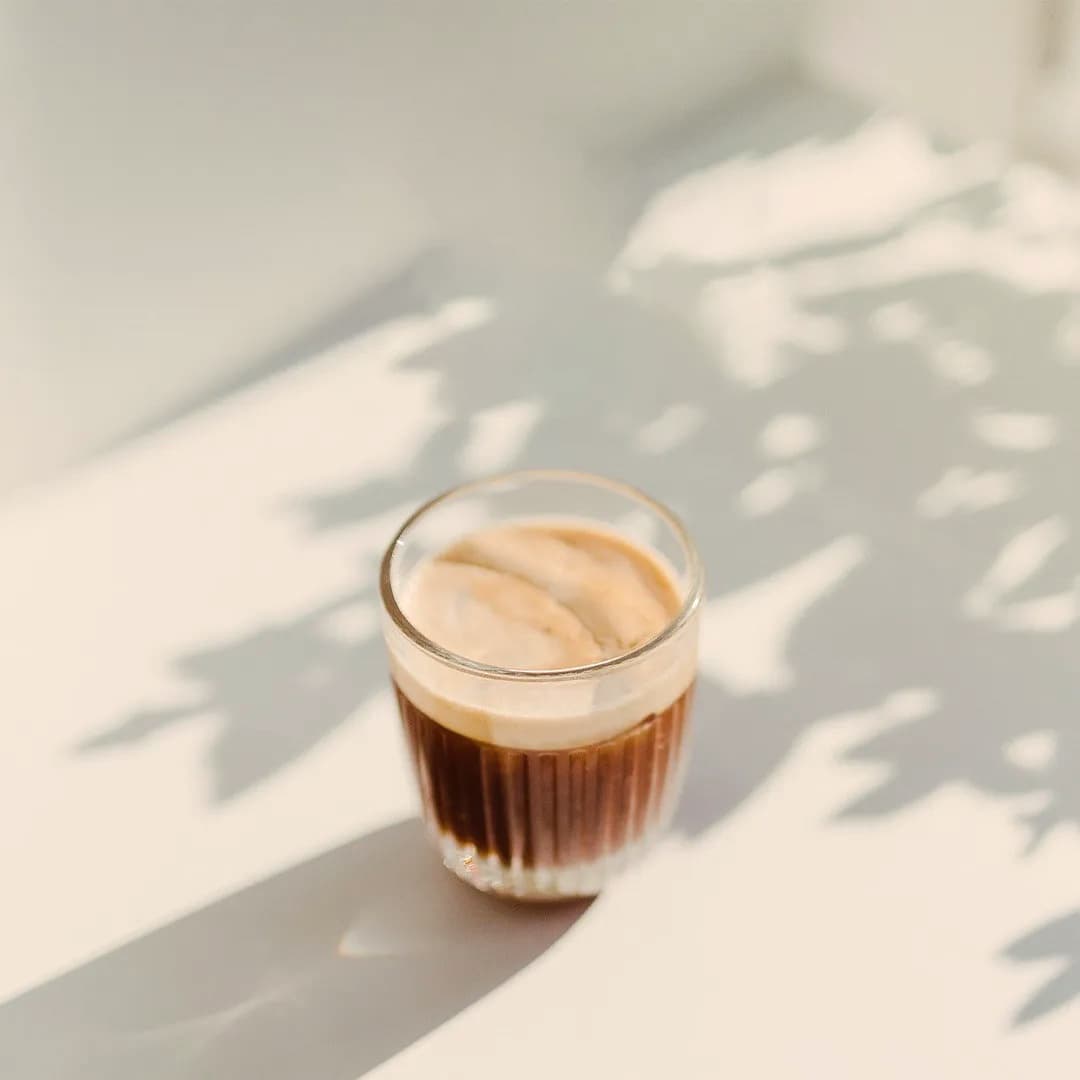 A latte in morning light